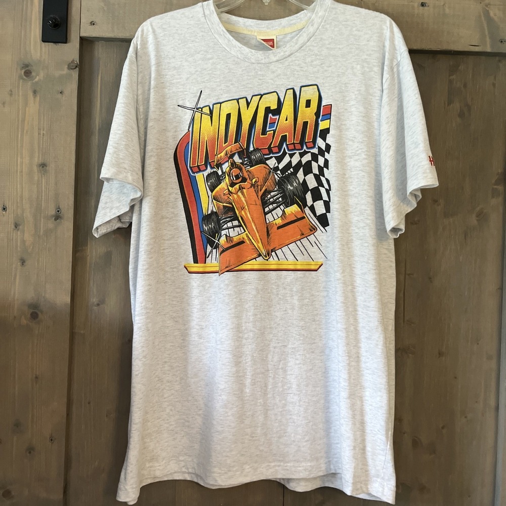 HOMAGE Indy 500 Men's XXL Gray T-Shirt Racing Retro